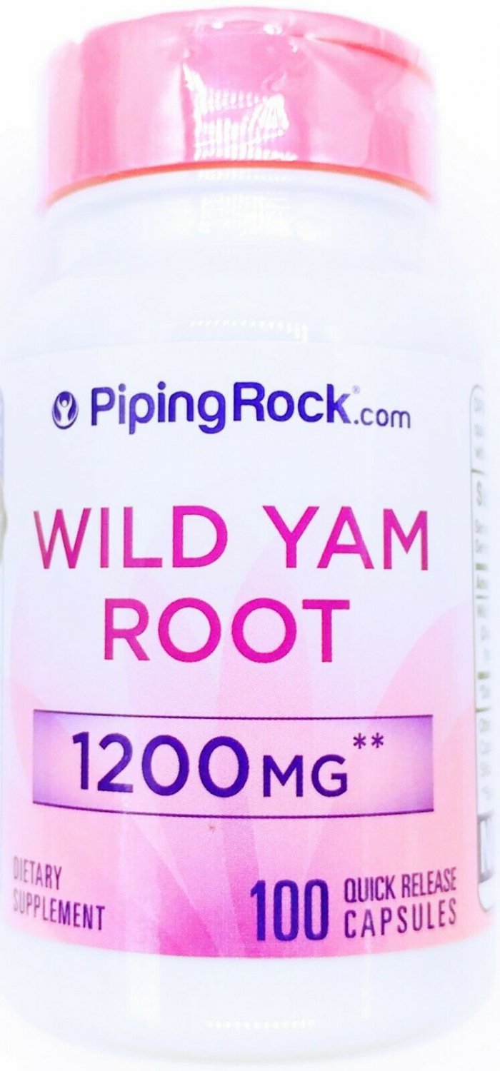 1200mg Wild Yam Root Extract 100 Capsules Estrogen Menopause Fertility Support