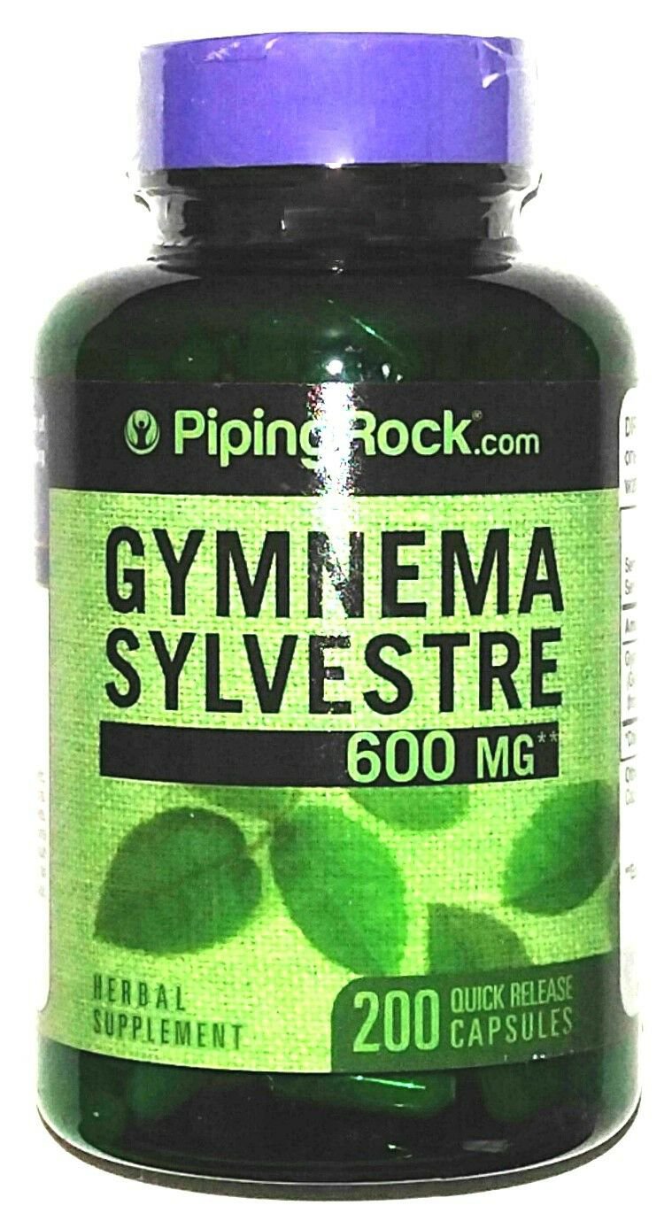 600mg Gymnema Sylvestre Leaf Extract 200 Capsules Blood Sugar Metabolism Support