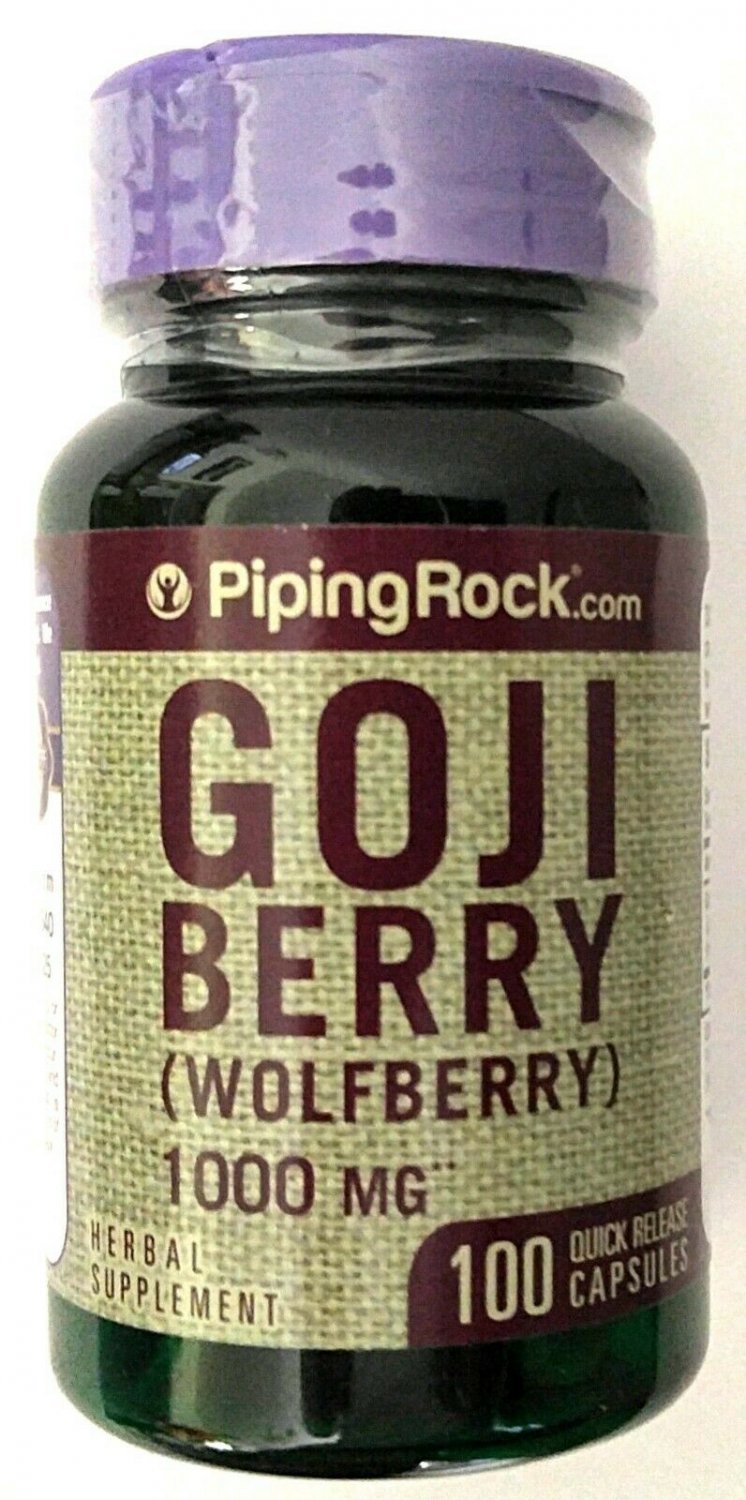 Goji Berry 1000mg Wolfberry 100 Capsule 250mg 4:1 Fruit Extract Antioxidant Pill