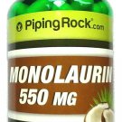 550mg Monolaurin 90 Capsules Derived from Coconut Oil Lauric Fatty Acid Pill