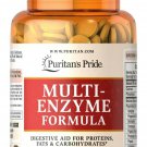 Puritan's Pride Multi Enzyme 100 Easy to Swallow Coated Tablets