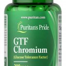 Puritan's Pride GTF Chromium 200 mcg 100 Coated Tablets