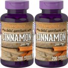 Piping Rock Total Spectrum Cinnamon 500 mg 400 Quick Release Capsules (2x200)