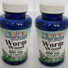 Vitamins Because Worm Wood 900 mg 2 Pack 180 Capsules (2x90)