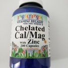 Vitamins Because Chelated Calcium Magnesium with Zinc 200 Capsules