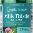 Puritan's Pride Milk Thistle Standardized 250 mg (Silymarin) 100 Rapid Release C