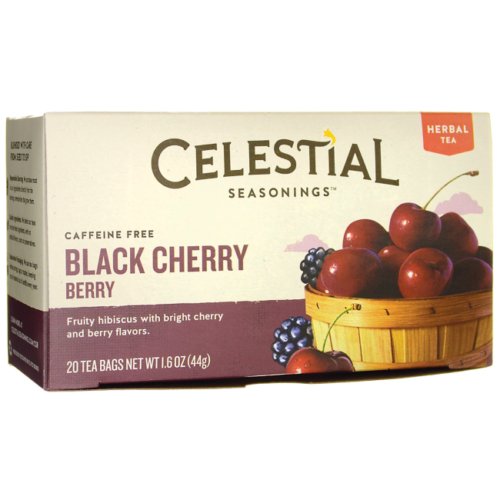 Celestial Seasonings Black Cherry Berry Herbal Tea - Caffeine Free 20 Bag(S).