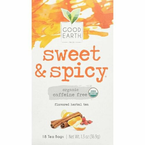 Good Earth Sweet & Spicy Flavored Herbal Tea - Caffeine Free 18 Bag(S).
