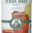 Wisdom Natural Yerba Mate Plain Instant Tea - Unsweetened 2.82 oz Jar.