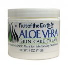 Fruit of the Earth Aloe Vera Skin Care Cream 4 oz Cream.
