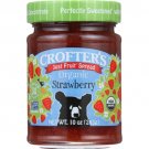 Crofter's Just Fruit Spread Organic Strawberry 10 oz Jar.