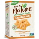 Back To Nature Cheddalicious Cheese Flavored Crackers 6 oz Box.