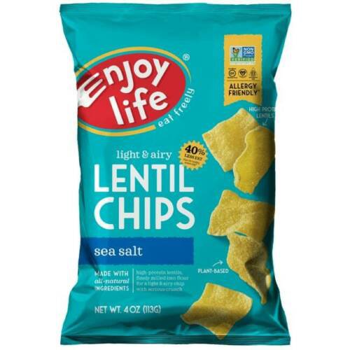 Enjoy Life Lentil Chips - Sea Salt 4 oz Bag(S).