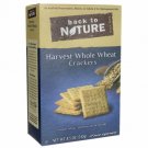 Back To Nature Harvest Whole Wheat Crackers 8.5 oz Box.
