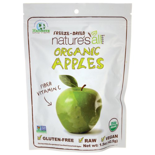 Nature's All Foods Organic Freeze-Dried Apples 1.5 oz Pkg.
