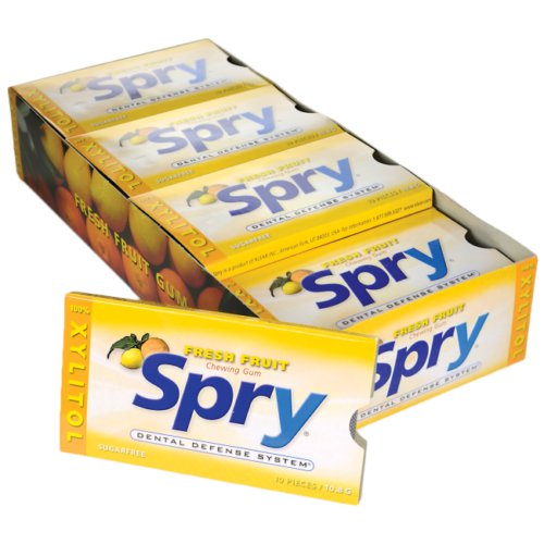 Xlear Spry Fresh Fruit Chewing Gum - Sugar Free 20 Box.