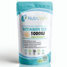 Vitamin D3 1000IU 120 Tablets High Strength Immunity Bone Support Health 25µg