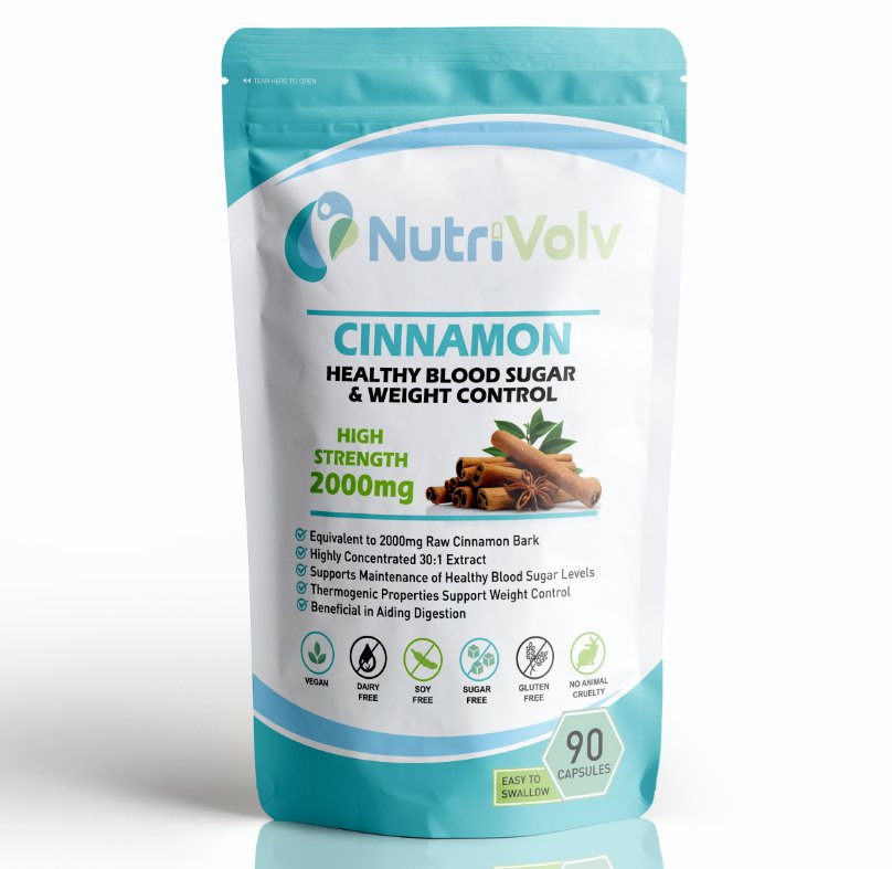 Cinnamon 2000mg - 90 Capsules - Blood Sugar Weight Control Anti Inflammatory