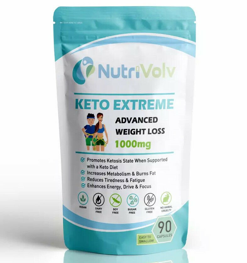 Keto Extreme - 90 Capsules Strongest Keto Metabolic Ketosis & Green Tea Extract