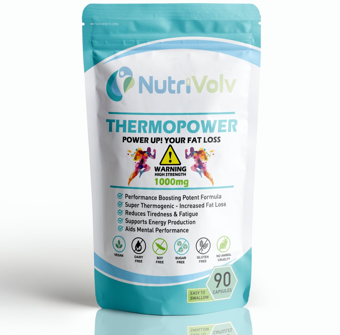 ThermoPower 1000mg - Thermogenic T5 FAT LOSS DETONATOR Green Tea Keto Formula