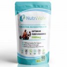 NutriVolv - Creatine Monohydrate Pure 1000mg - 1 Month Supply - Muscle Strength