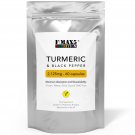 Turmeric and Black Pepper 2,125mg High Strength Vegan Capsules - UK MADE