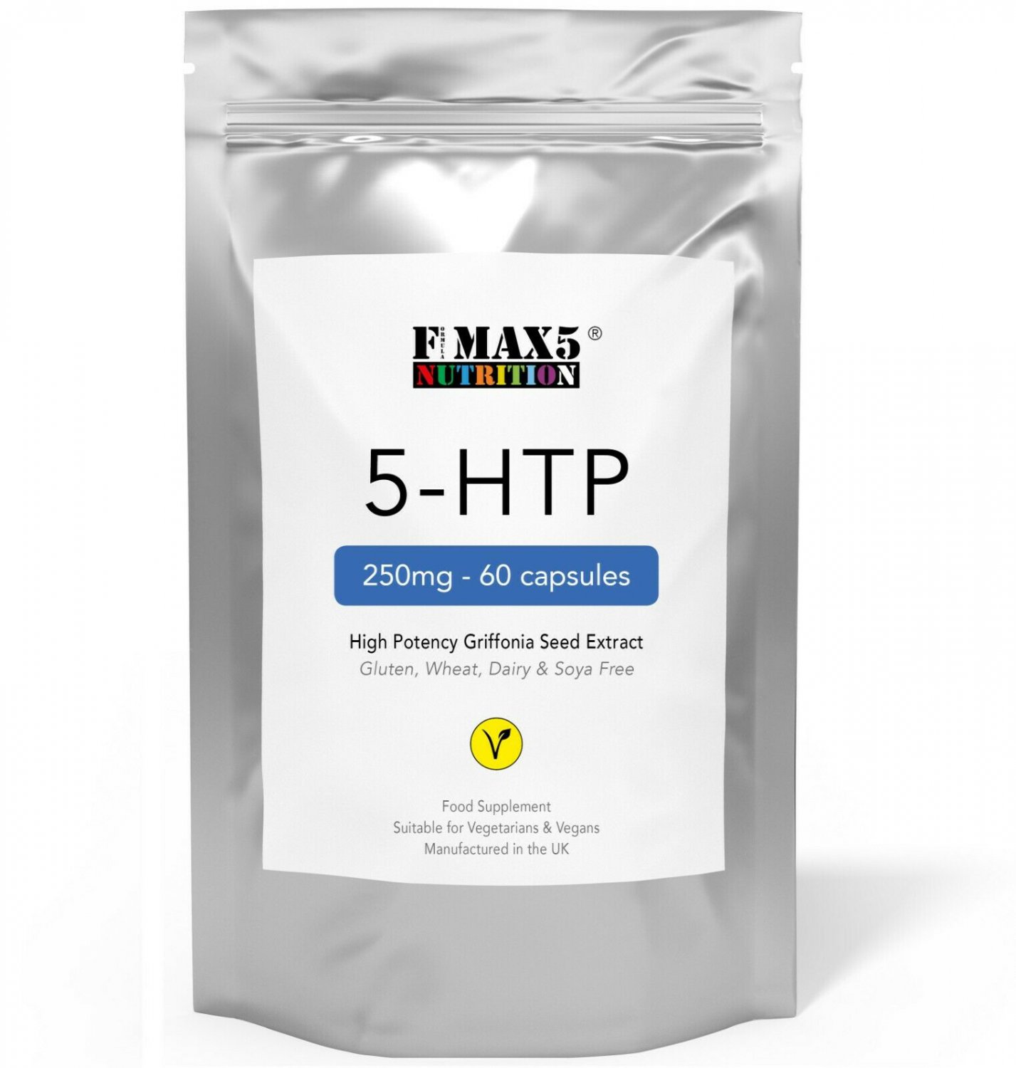 5HTP 250mg Capsules Serotonin Helps Against Stress Anxiety Depression & Insomnia