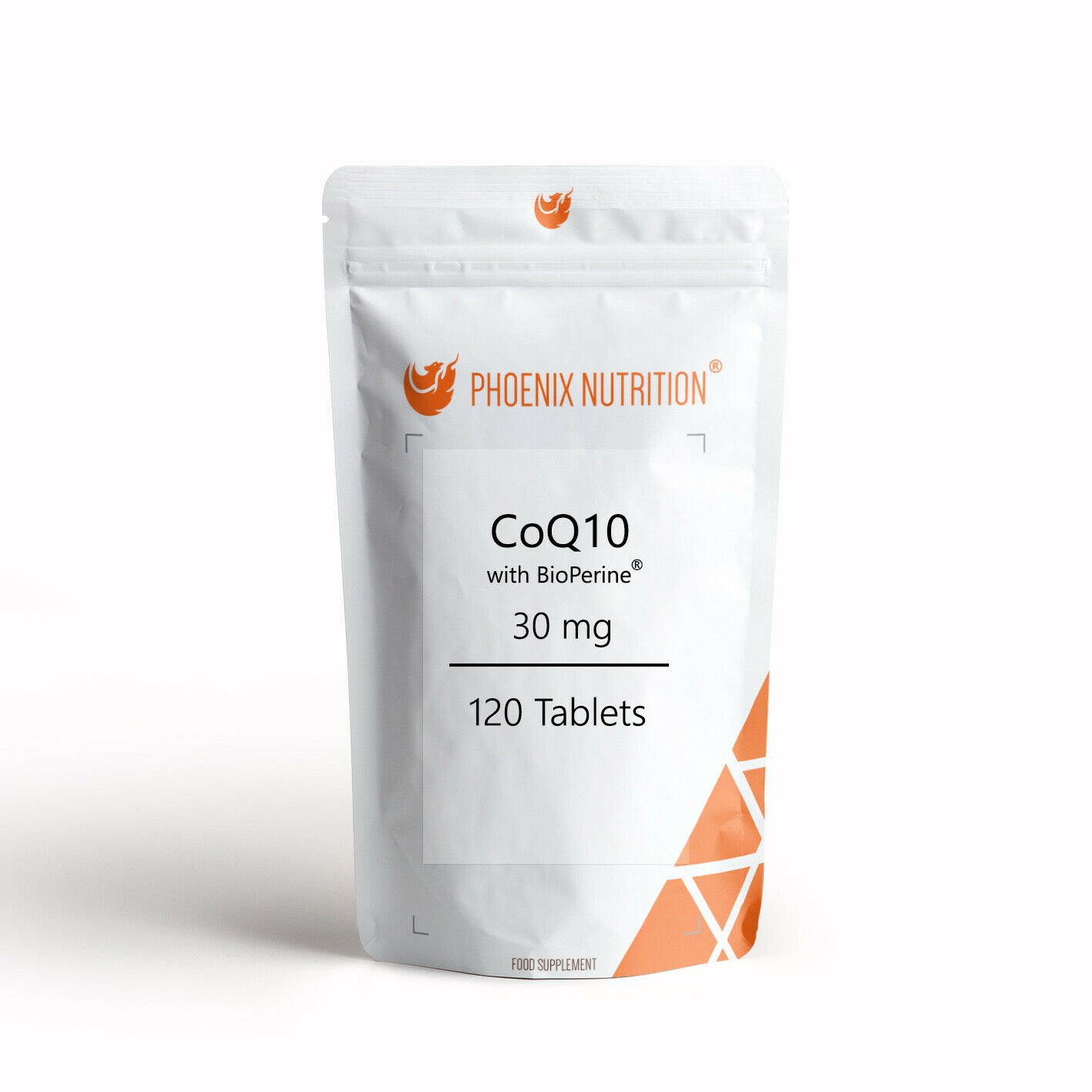 CoQ10 with BioPerine® | 120 Tablets x 30mg | High Absorption Coenzyme Q10