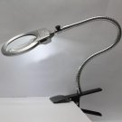 New Lighted Table Top Desk Magnifier Magnifying Glass with Clamp