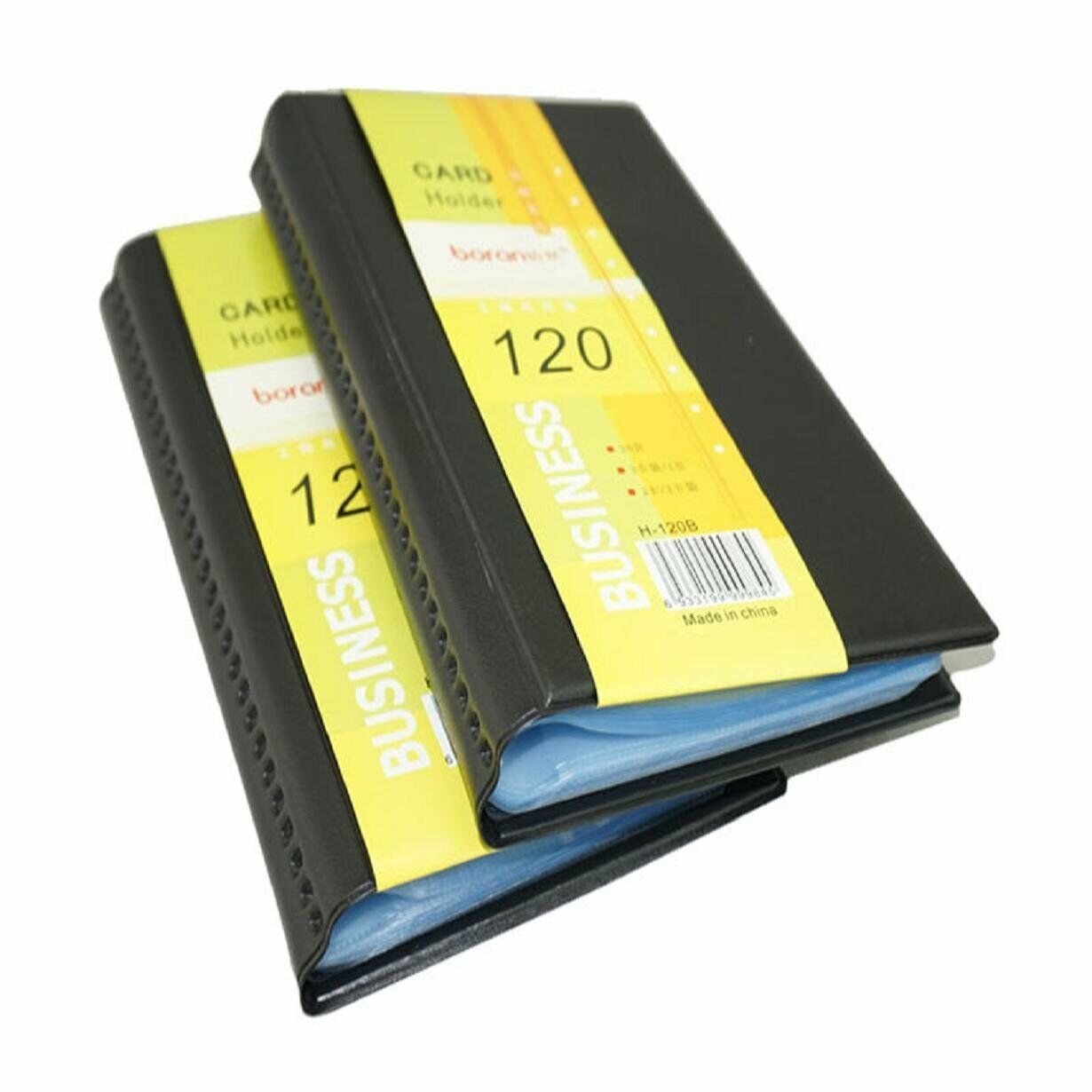 Leather 120 Cards Business Name ID & Credit Card Holder Case Keeper Organizer