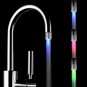 Water-Powered Temperature Sensing Glowing LED Bathroom Kitchen Faucet Light Tap