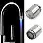 Water-Powered Temperature Sensing Glowing LED Bathroom Kitchen Faucet Light Tap