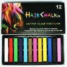 HAIR CHALK PASTEL TEMPORARY COLOR WASH OUT SETS OF 12