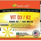 Immune Boost Vitamin D3 + K2 MK7 (5000iu/100mcg) ~ Support Health