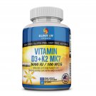 Vitamin D3 5000 IU with K2 (MK7) with BioPerine 60 days Supply