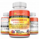 Organic Ashwagandha with Black peper High Potency Natural Anti-StressC