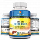 Liver Detox Cleanse Support w Milk Thistle Dandelion, Beet Root, Artichoke Extra