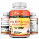 Sunleafy Hair Skin and Nails Vitamin Gummies Vegetarian Friendly