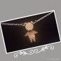 "Textured Bear" Stainless Steel Necklace& Pendent