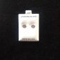 "Enclosed Shinning Heart" Silver stud earrings