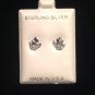 "GrowingFlower" Silver stud earrings