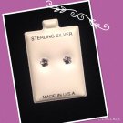 "Shining Flower" Silver stud earrings