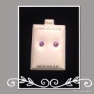 "Alexandrite CZ" Silver stud