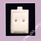 "White Diamond color CZ" Silver studs