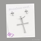 "Sheer Cross" Stainless steel Pendent set
