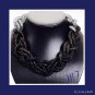 "Crystal Rope Mesh" Statement Necklace