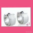 "Diamond Cut" Stainless Steel Huggies
