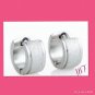 "Diamond Cut" Stainless Steel Huggies