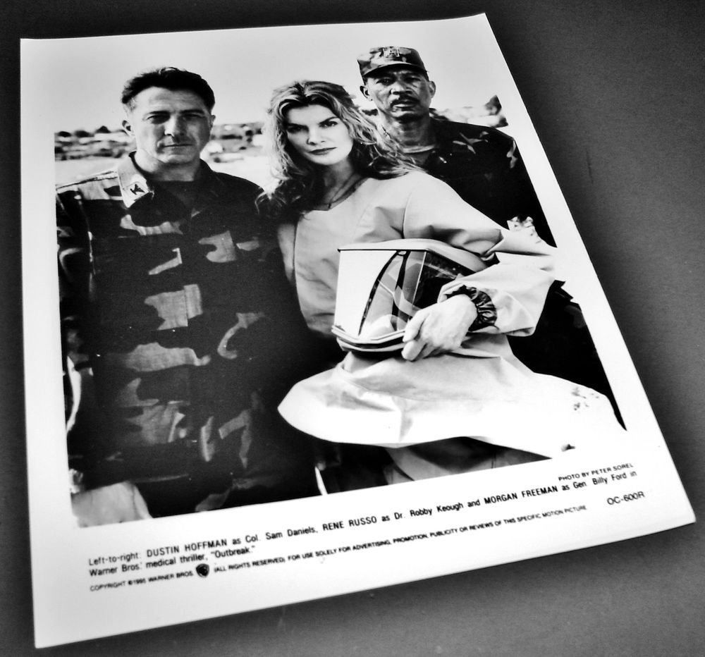 1995 Movie OUTBREAK Press 8x10 Photo Dustin Hoffman Freeman Rene