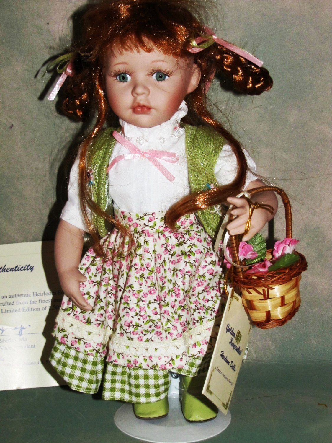 Heirloom Edition Golden Keepsakes Hard Vinyl Jinny Doll 11" Boxed LE
